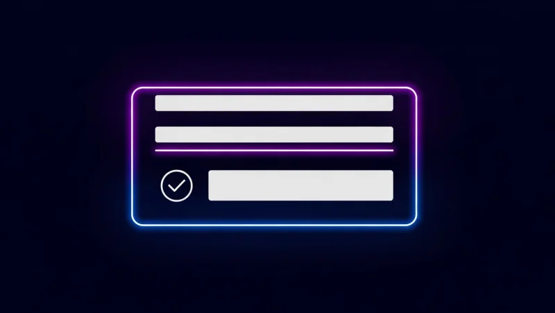 טופס צ'קאאוט מינימלי עם מספר שדות קטן לשיפור ההמרות